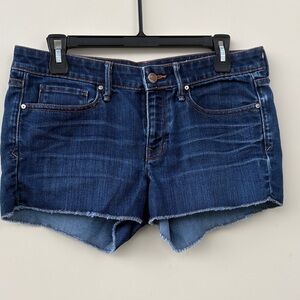 Dark Wash Denim Cutoff Shorts